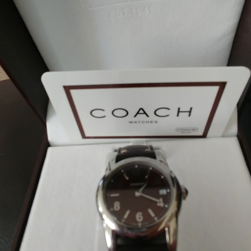 Coach Brand watch with Leather Band